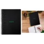 RHODIA GREENBOOK bloc universitario A4+ rayado negro (80 hojas) 119923C