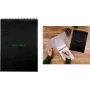 RHODIA GreenPad cuaderno de espiral A4+ rayado negro 90g/m² 80 hojas 119927C