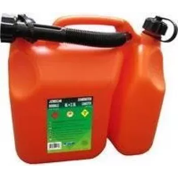 EDA bidón combinado de combustible y aceite 6 L + 2,5 L doble cámara rojo/negro 010169 O SX6