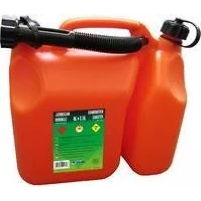 EDA bidón combinado de combustible y aceite 6 L + 2,5 L doble cámara rojo/negro 010169 O SX6