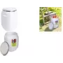 EDA Bidón de almacenamiento de plástico blanco 50L con tapa 010559 NA