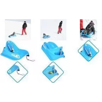 EDA Bobee Bob trineo para niños pequeños con frenos de mano bilaterales, azul 10765 B.SU/SK S