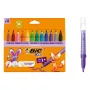 BIC KIDS Comfort Jumbo rotuladores, colores surtidos, pack de 12, punta 1,4 mm, lavables 517250