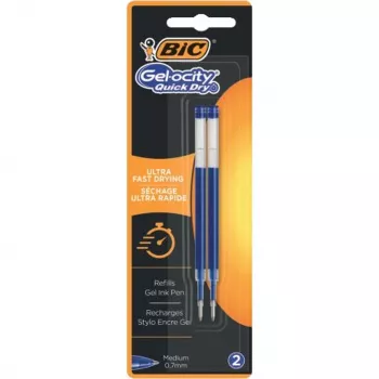 BIC Intensity Quick Dry recambio de gel S azul para Gelocity y Ecolutions Reaction 967378