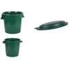 EDA contenedor de residuos de 75 L para exterior verde plástico reciclado 013011 V.CA VX8