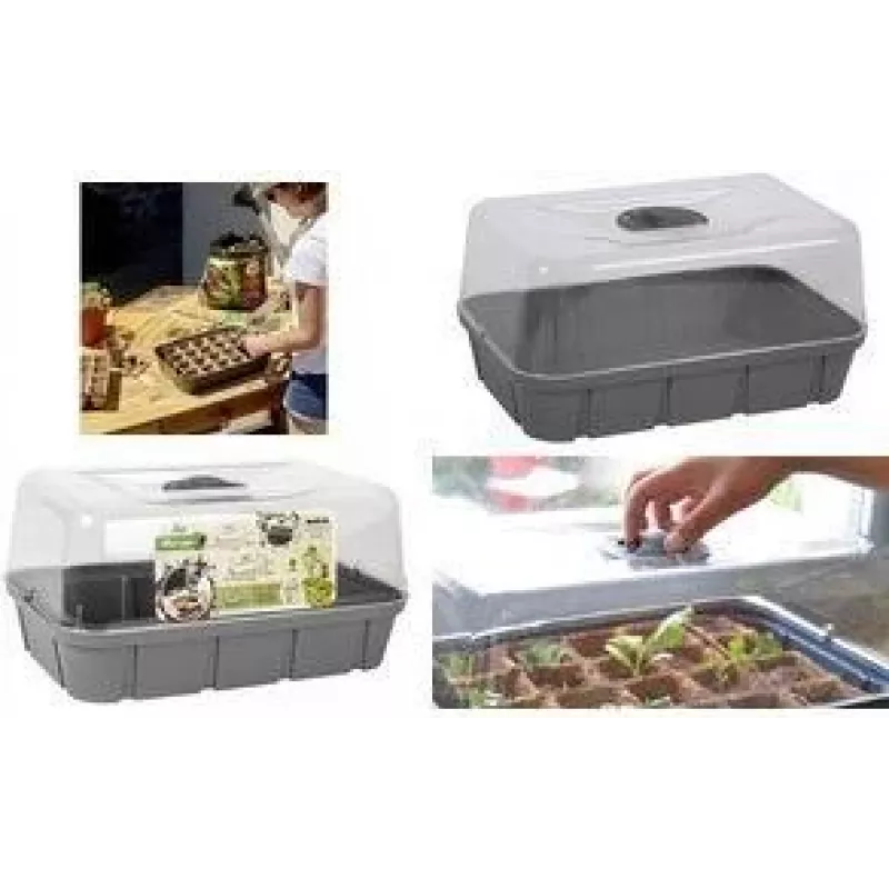 EDA mini invernadero talla L antracita 15,7L 560x250x240mm 013933 G.ANT CX