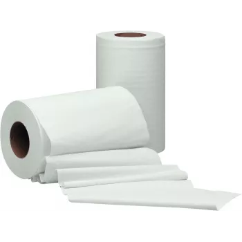 TORK Reflex rollo de limpieza multiusos, 2 capas, blanco, 67 m, perforado, sin gofrado, 1 rollo (473474)