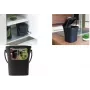 EDA KOMPOST 6L compostador antracita con tapa y asa, plástico reciclado 013119 R G.ANT