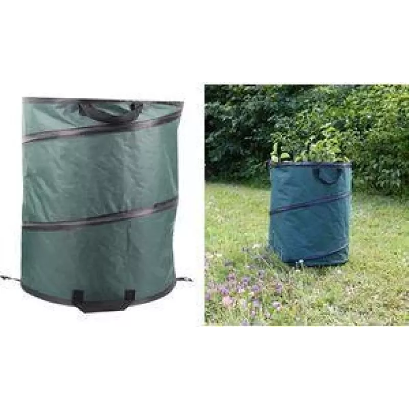 EDA saco de jardín POP UP 117L verde oscuro saco para residuos de jardín 010531 V.CA