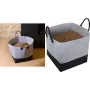 EDA bolsa de almacenamiento de pellets, fieltro, 60 litros, gris / negro, capacidad 40 kg, 1 ud. 010487 G.BT