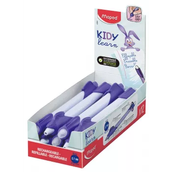 Maped KIDY Learn Roller de tinta borrable conejo 0,7 mm azul, expositor de 12 229601