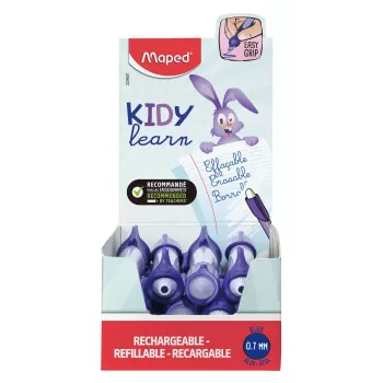 Maped KIDY Learn Roller de tinta borrable conejo 0,7 mm azul, expositor de 12 229601