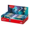 Maped DRAGON Goma de borrar de plástico, formato labial, twist-out, expositor de 20 152025