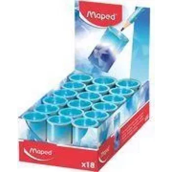 Maped ARCTIC Sacapuntas de metal con depósito de virutas, caja expositora con 18 unidades 046025