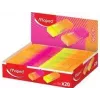 Maped NEON expositor de gomas de borrar de plástico, 20 unidades, naranja neón y rosa neón, bajo nivel de polvo, sin ftalatos, sin PVC 121901