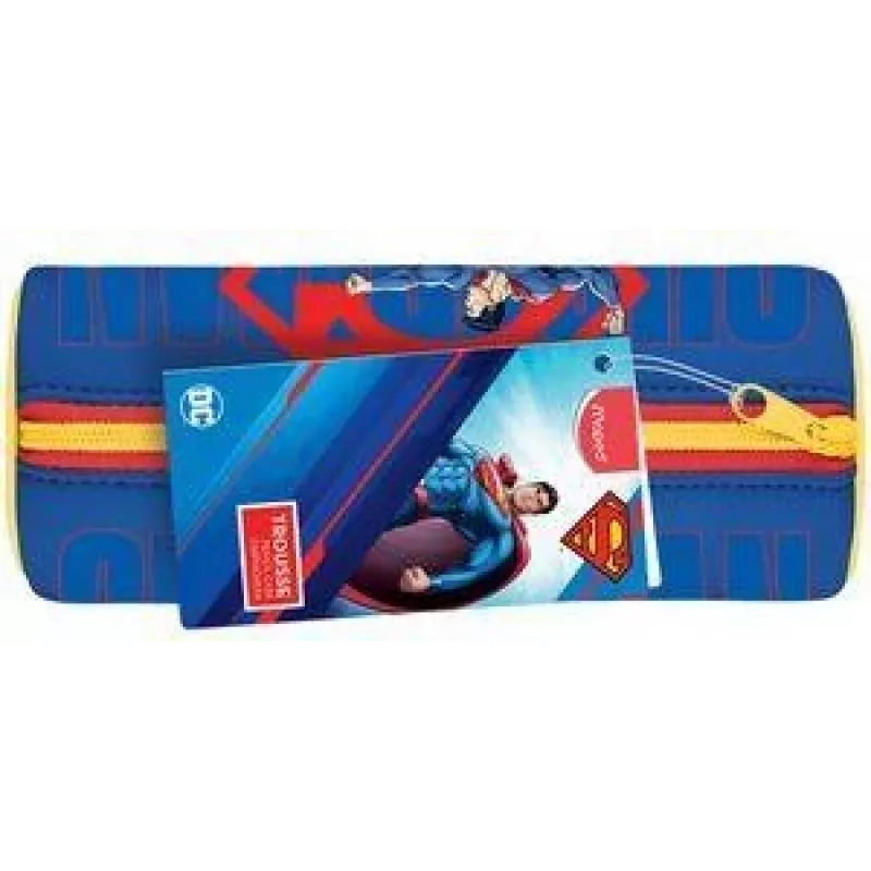 Maped Superman estuche enrollable de neopreno para bolígrafos, cremallera, lavable a 30 °C, multicolor 934833
