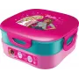 Maped PICNIK Kids Concept Barbie fiambrera 3 en 1, 1,4 L, 2 compartimentos + caja de snacks, rosa/multicolor 871097