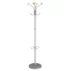MAUL Stily perchero con paragüero, plata, colgadores de madera, 8 ganchos, 1750 mm 9403270