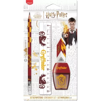Maped Harry Potter Gryffindor set de escritura, 4 piezas, blíster (981880)