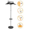 MAUL Wavy-2 perchero con paragüero, plata/negro 9405390