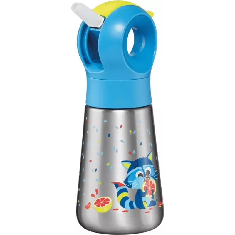 Maped PICNIK botella isotérmica mapache, 350 ml acero inoxidable con pajita 873001