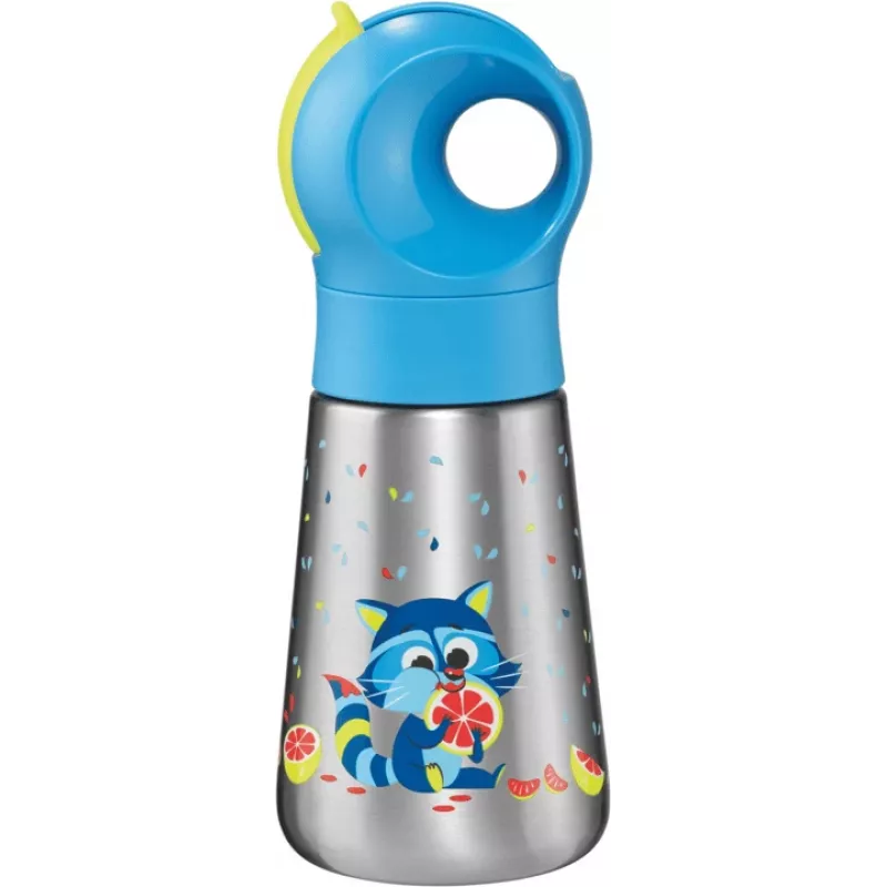 Maped PICNIK botella isotérmica mapache, 350 ml acero inoxidable con pajita 873001