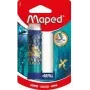 Maped DRAGON goma de borrar de plástico Twist-Out con recambio, formato labial, blíster 152024