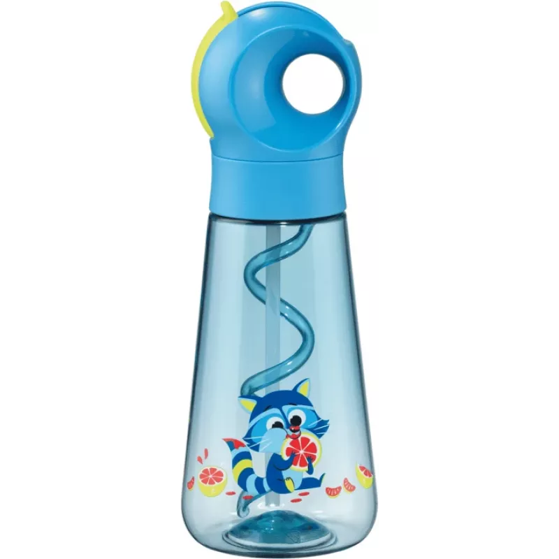 Maped PICNIK botella de agua Raccoon 0,5 L azul con pajita 873101