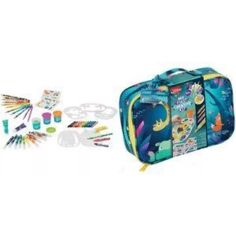Maped Jungle Fever set de manualidades creativas de 54 piezas en estuche de transporte 907059