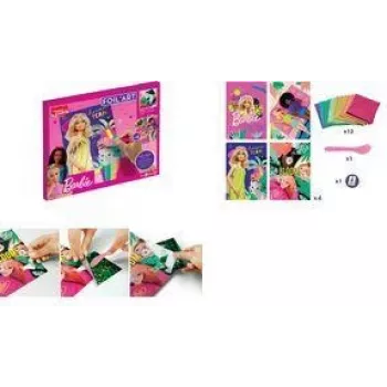 Maped Creativ set creativo de arte con láminas Barbie, 18 piezas, set de manualidades con láminas metálicas para niños a partir de 7 años 907074