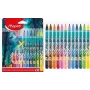 Maped DRAGON rotuladores, 12 colores surtidos, punta redonda 2,8 mm, estuche de cartón 845434