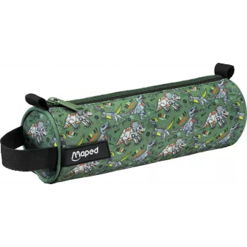Maped estuche enrollable dinosaurios, neopreno, verde/negro, cremallera, 1 ud. 932909