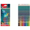 Maped DRAGON lápices de colores triangulares, 12 colores surtidos, mina blanda irrompible, estuche de cartón con motivo de dragón 862234
