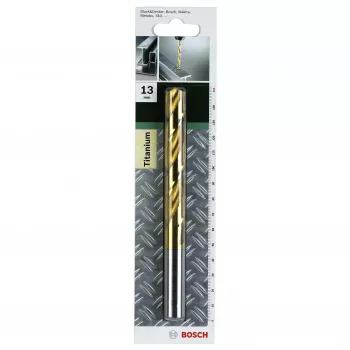 Bosch HSS broca helicoidal 6 mm recubierta de TiN DIN 338 vástago cilíndrico 2609255100
