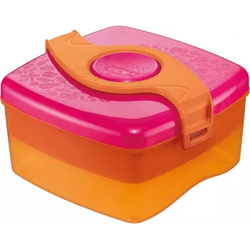 Maped PICNIK ORIGINS fiambrera 1,4L rosa/naranja con 2 compartimentos y recipiente extraíble 870107