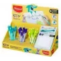 Maped KIDY Learn Bolígrafo roller borrable, 0,7 mm, expositor de 18 piezas (229503)