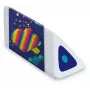 Maped Pyramide PIXEL PARTY goma de borrar de plástico, blanca, sin ftalatos ni PVC, sección triangular, caja expositora de 24 119523