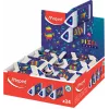 Maped Pyramide PIXEL PARTY goma de borrar de plástico, blanca, sin ftalatos ni PVC, sección triangular, caja expositora de 24 119523
