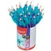 Maped KIDY Learn lápiz de grafito HB con ayuda de escritura, triangular, mina irrompible, pack de 22 854500