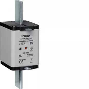 Cartucho fusible HAGER LNH2315MK NH 315A 500V gG tamaño NH2