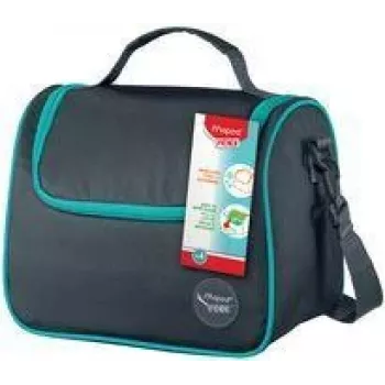 Bolsa de comida Maped PICNIK Lunch Bag ORIGINS con correa para el hombro, gris, material exterior 100% poliéster, forro PEVA, 1 unidad (872106)