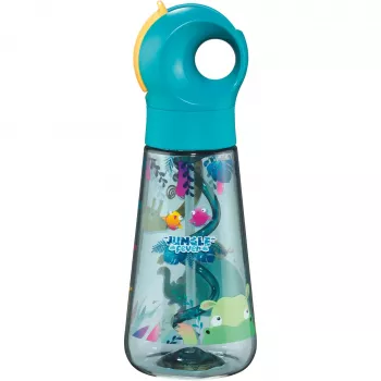 Botella Maped PICNIK JUNGLE FEVER, 0,5 L, turquesa, Ecozen con pajita 873199