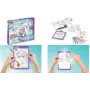 Mesa de luz LED Maped Creativ AVATAR MANGA, lila, a pilas, tablero de dibujo A5 con plantillas manga 907076