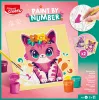 Set de pintar por números Maped Creativ gato y conejo - 2 láminas preimpresas, pinturas acrílicas, pincel, a partir de 7 años 907083