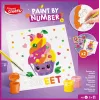 Set de pintar por números Maped Creativ Kawaii Food Sweet - 2 lienzos preimpresos, 10 pinturas acrílicas, pincel, a partir de 7 años 907088