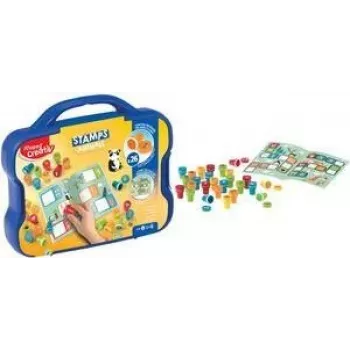 Set de sellos Maped Creativ motivos animales, autoentintables, 15 sellos, estuche de plástico 907090