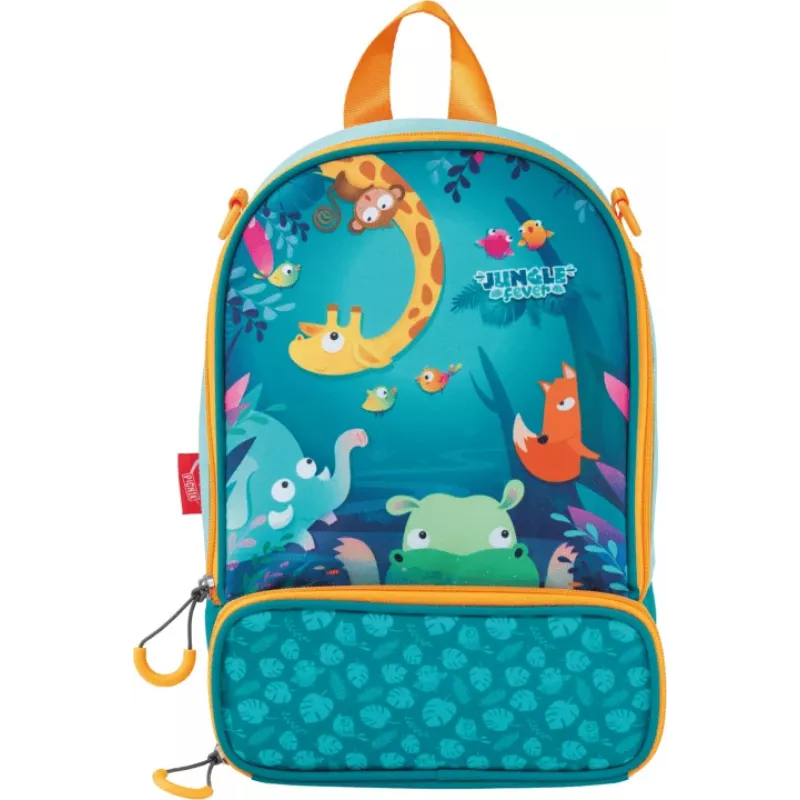 Mochila infantil Maped PICNIK Jungle Fever, turquesa, 6,16 L, poliéster, guardería 879099