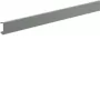 Perfil aislante para barras colectoras Hager S941L 30x10 mm, 1000 mm, gris