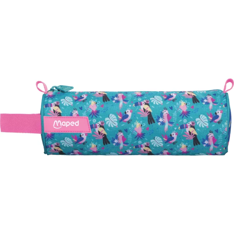 Estuche enrollable Maped Tropical, poliéster, cremallera, anilla de transporte, multicolor 932904