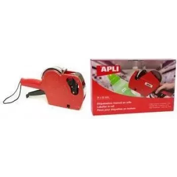 Etiquetadora de precios AGIPA 101418 roja de 1 línea, 8 dígitos, altura de carácter 8 mm